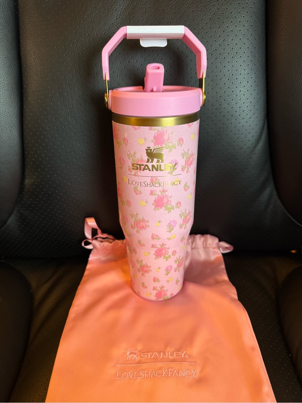 BNIB/Authentic - Stanley LoveShackFancy - Flip Straw Tumbler 30oz